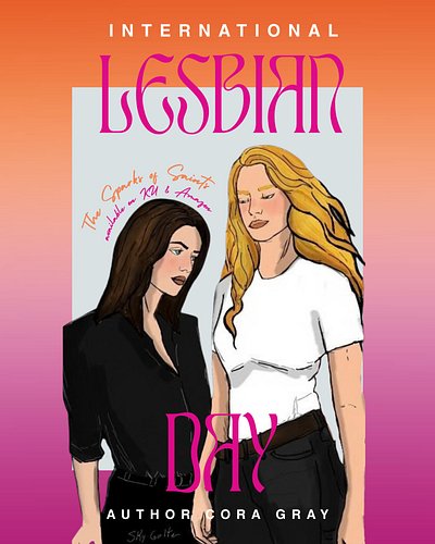 Happy International Lesbian Day to these two🩷🤍🧡

Want all the slow-burn, yearning, and banter? Check out The Sparks of Saints...