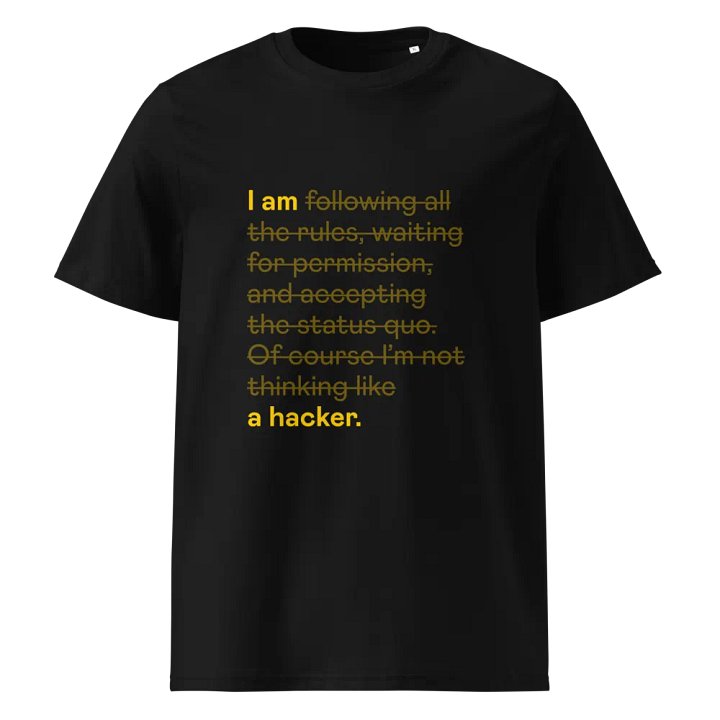 Hacker Mindset Organic Tee product image (1)