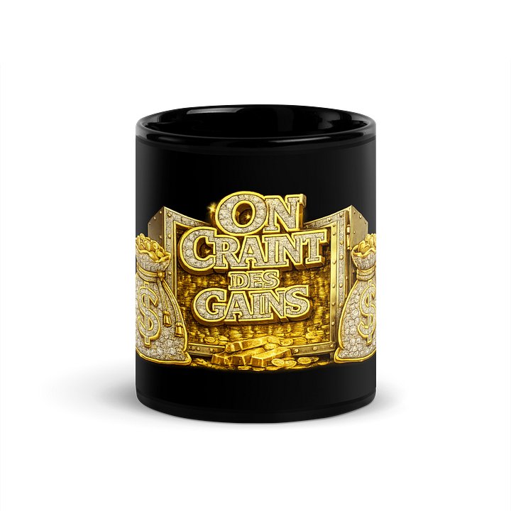 Mug noir « On craint des gains » product image (1)