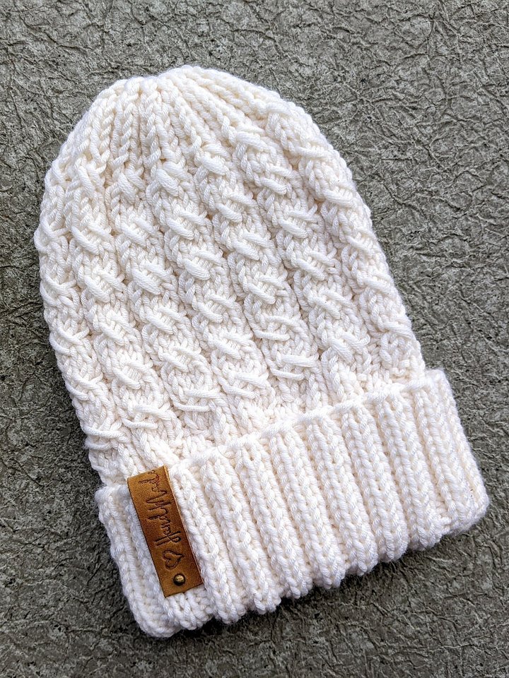 Knit Lunar Cable Hat Pattern product image (1)