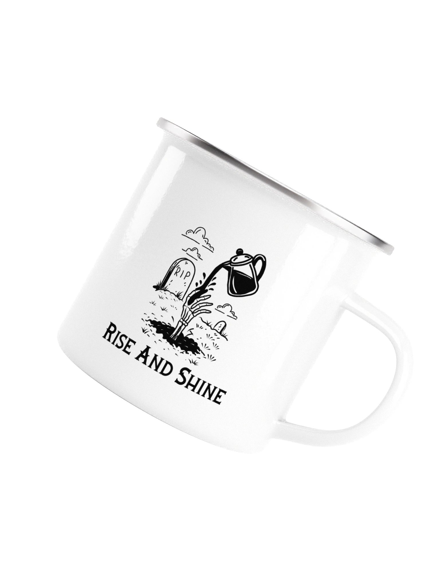 Rise and Shine Enamel Coffee Cup product image (5)
