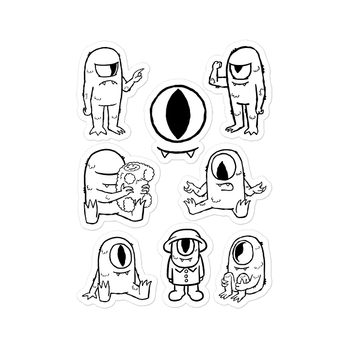 Monster Sticker Sheet Two product image (1)