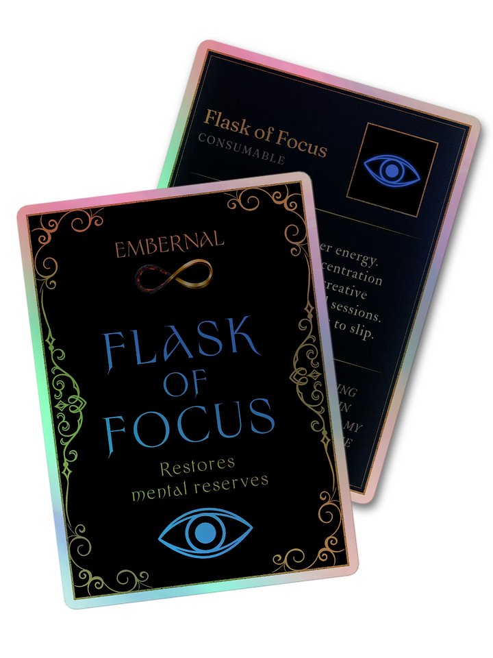Flask of Focus - Front & Back Holographic Sticker Bundle product image (1)
