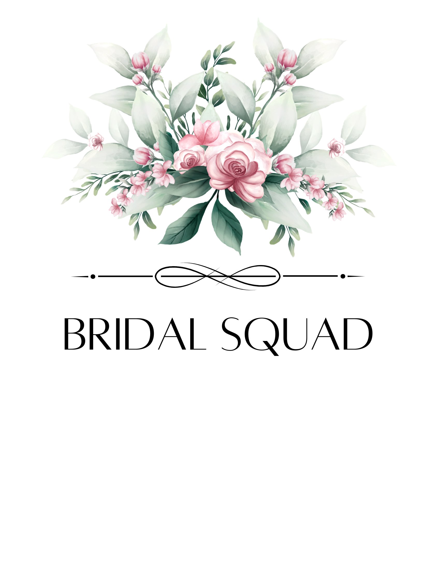 Bridal Squad T-Shirt 003 Eucalyptus Logo Dress product image (2)