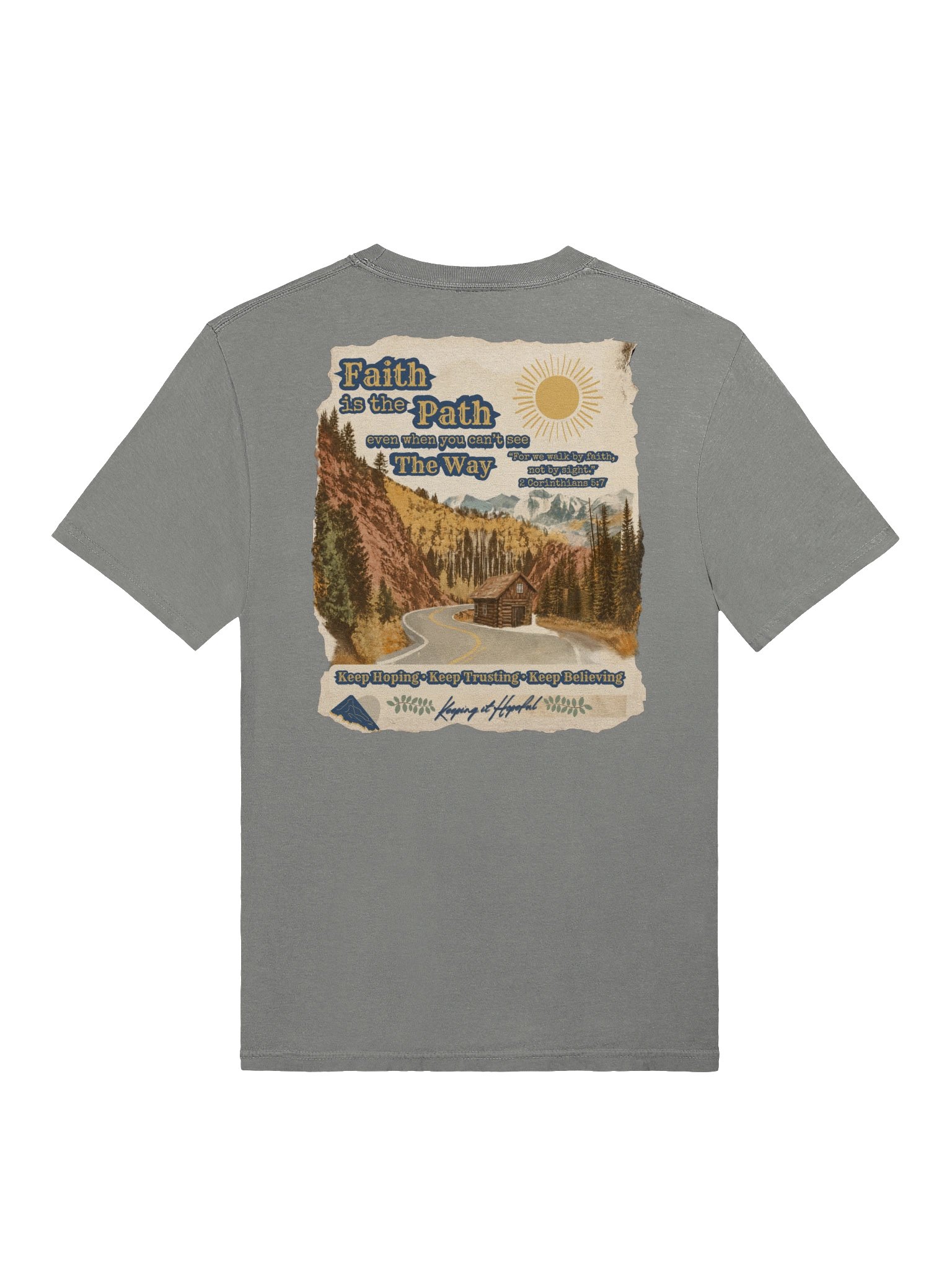 Faith Is The Path | Men's Pocket Tee product image (5)