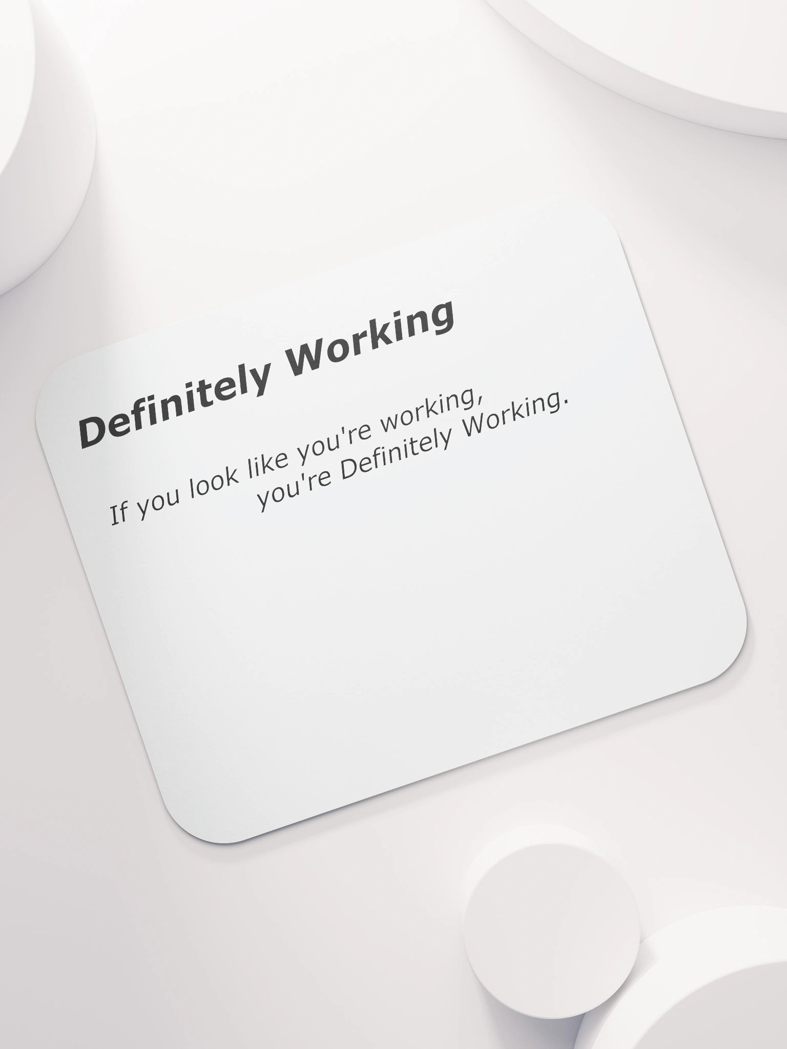 Definitely Working Mouse Pad product image (7)
