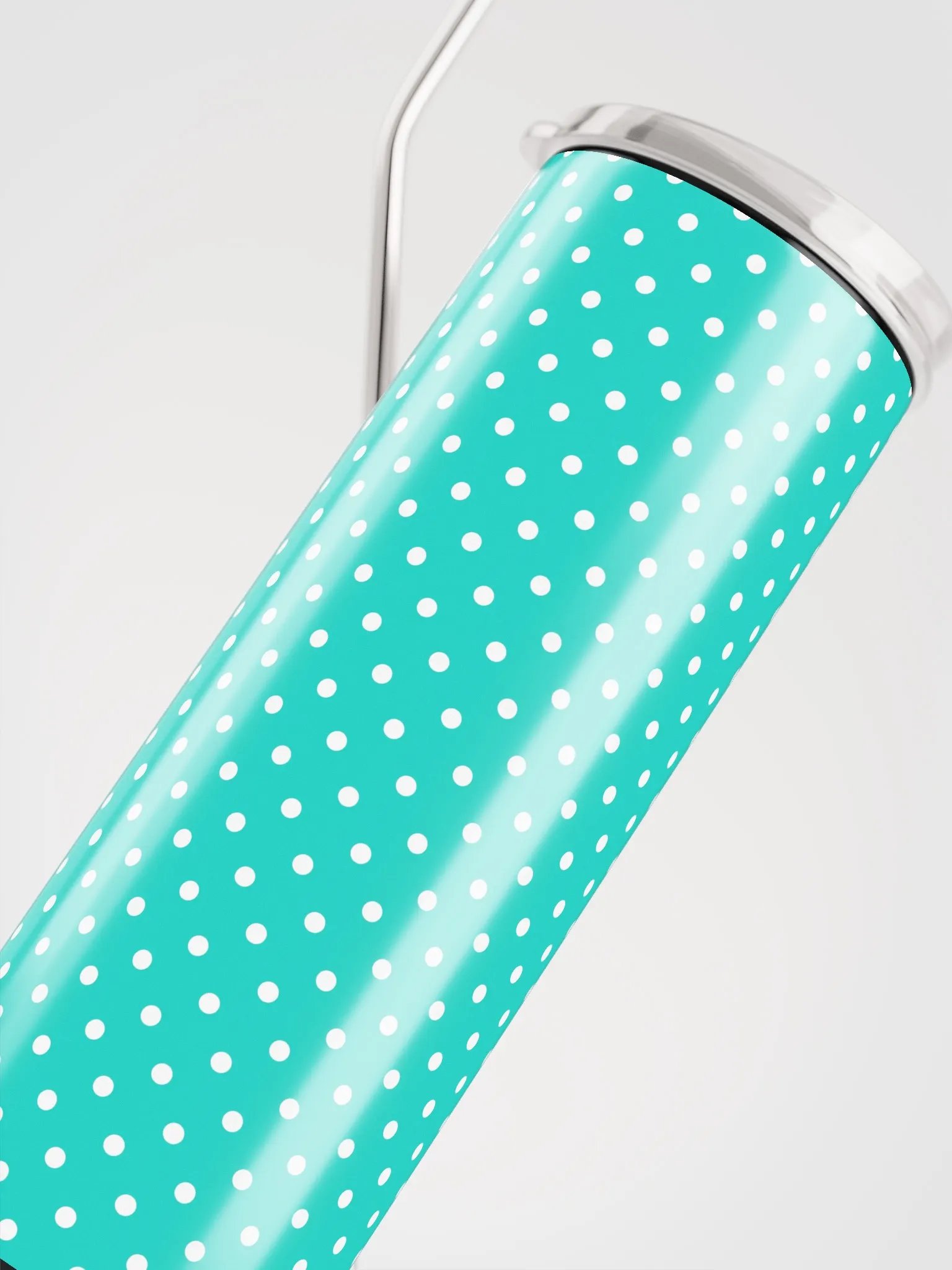 Teal Polka Dot Stainless Steel 20 oz Tumbler product image (6)