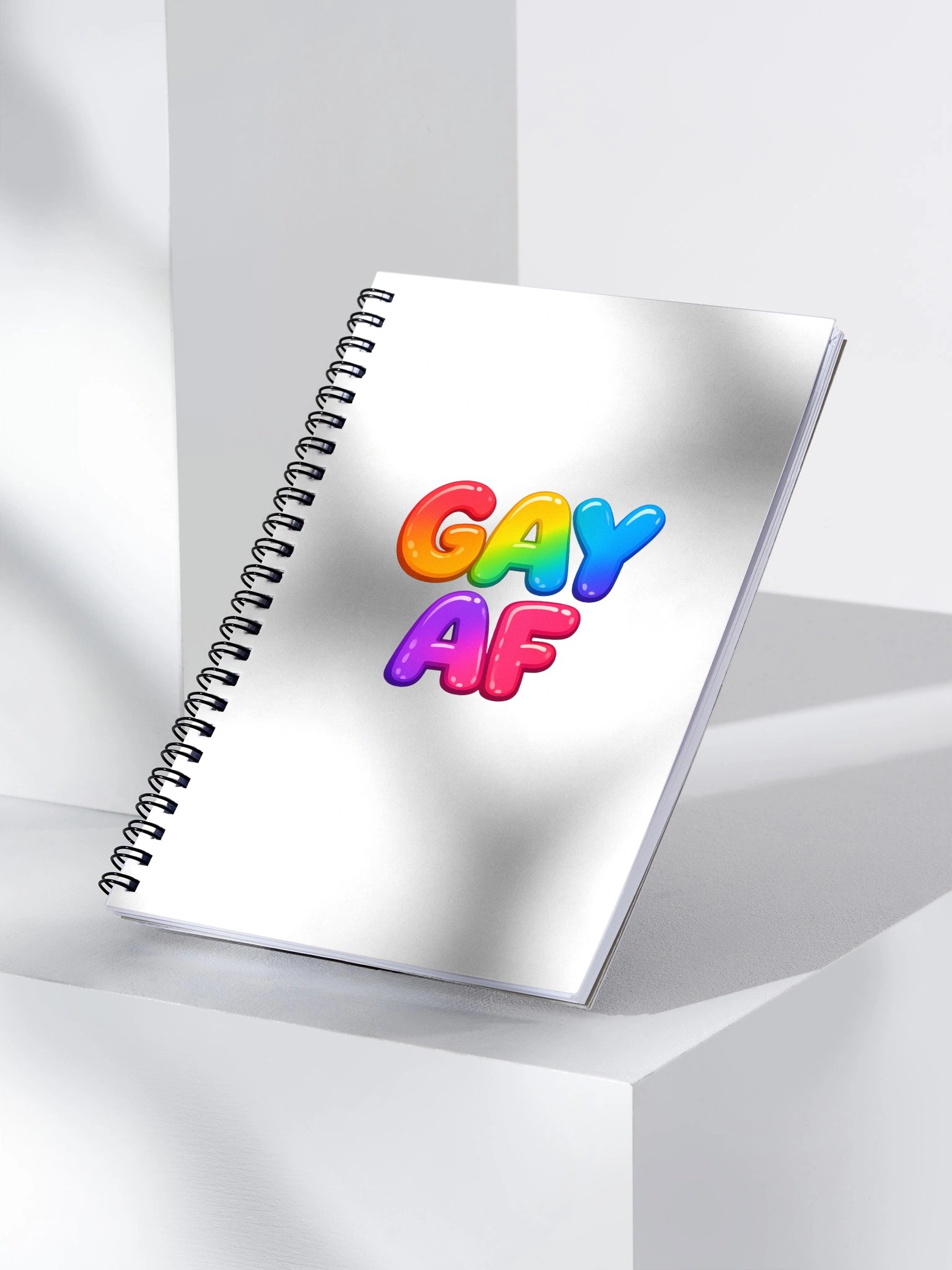 Gay AF Spiral Notebook product image (3)