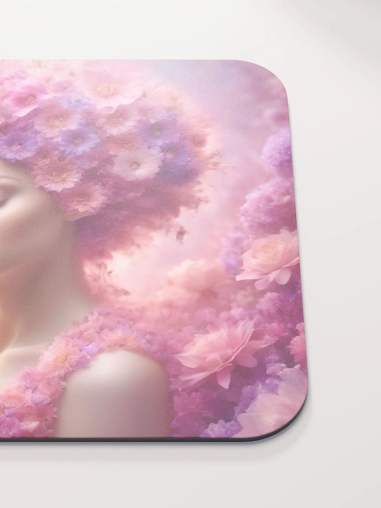 Pink Flower Girl Mouse Pad product image (5)