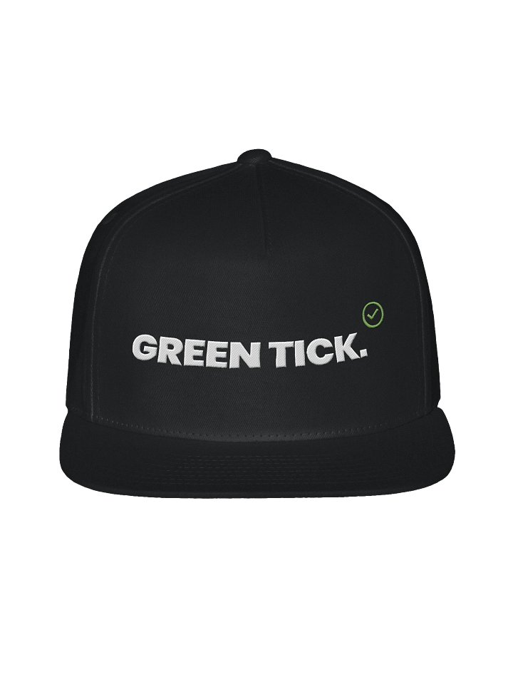 GREEN TICK Yupoong Flat Snapback Cap product image (1)
