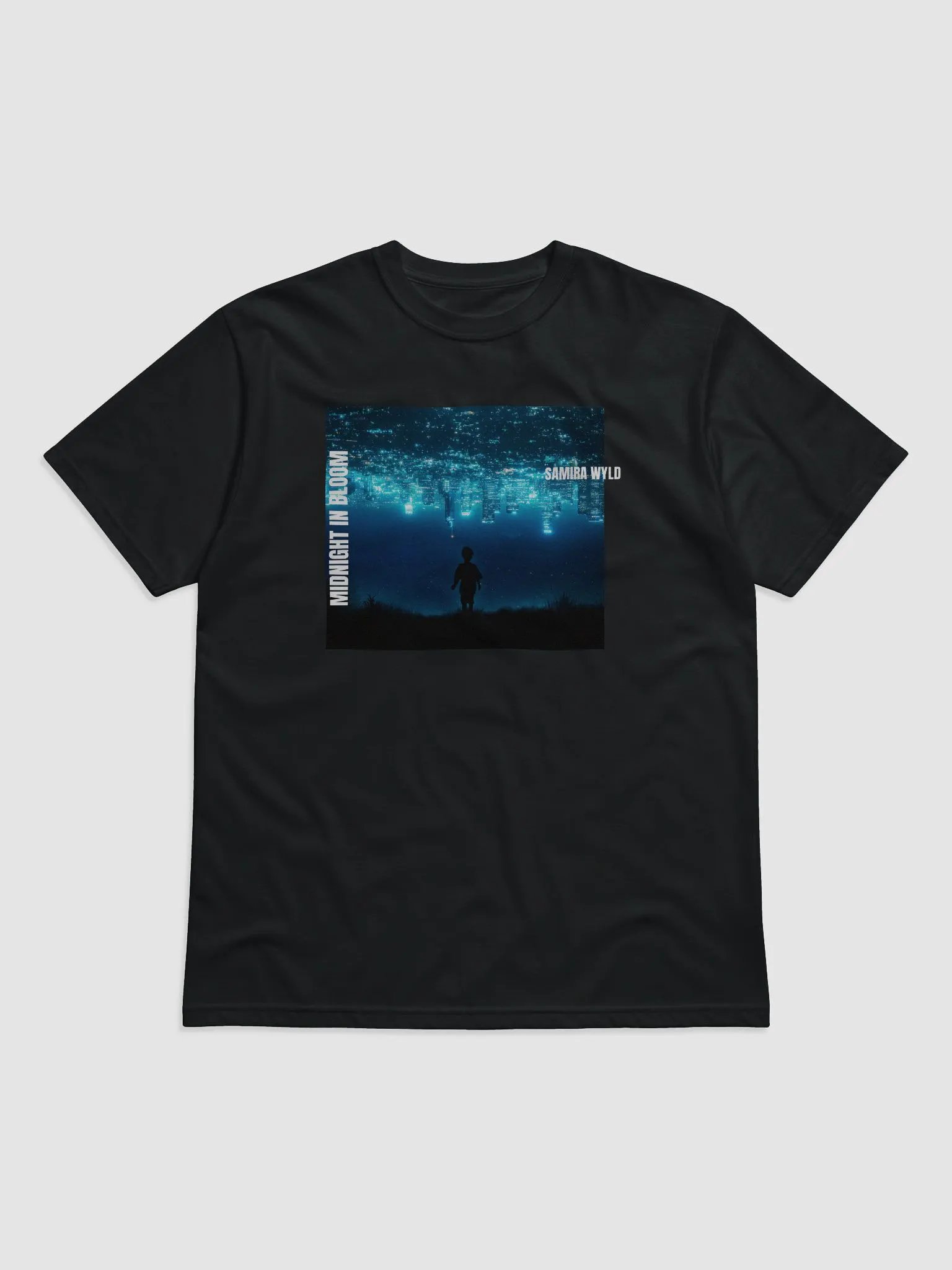 MIDNIGHT IN BLOOM (UNISEX) Organic cotton (Black) product image (2)