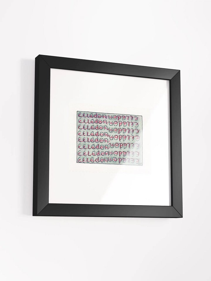 Celedon Panel Card Print Framed product image (1)