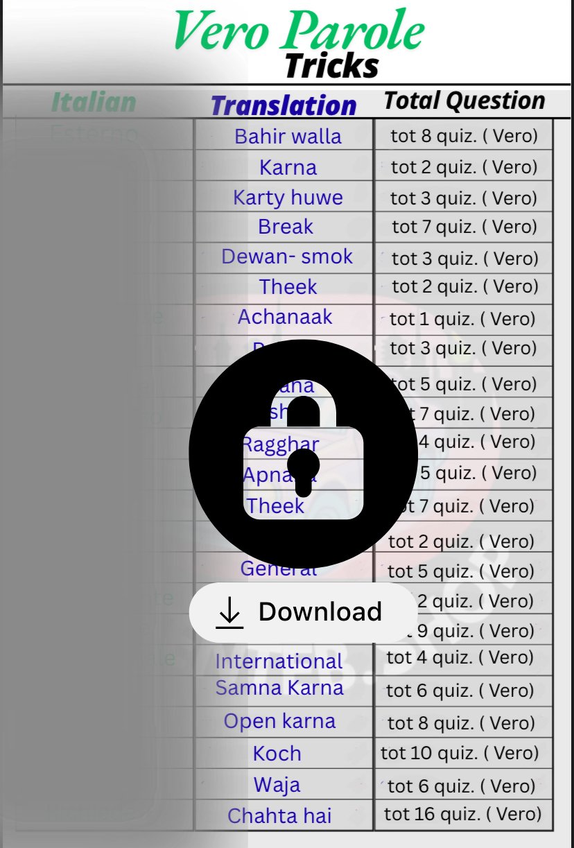 Patente B Trucchi: PDF per l’Esame di Teoria in Urdu Punjabi Hindi product image (2)