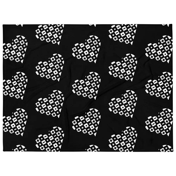 Kids Of Konnektikut Checkered Heart Blanket product image (1)