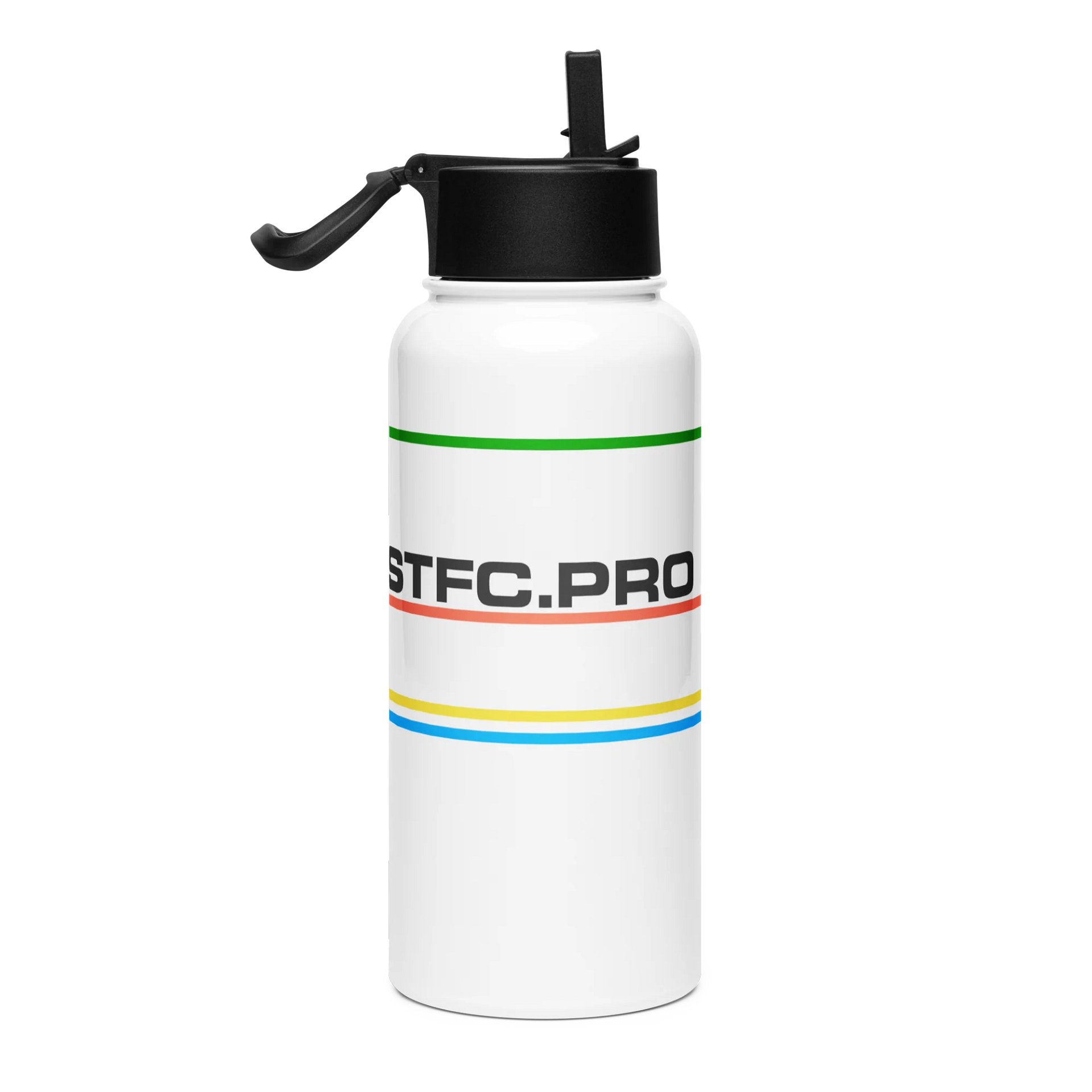 80s inspired STFC.PRO graph lines Water Bottle product image (4)