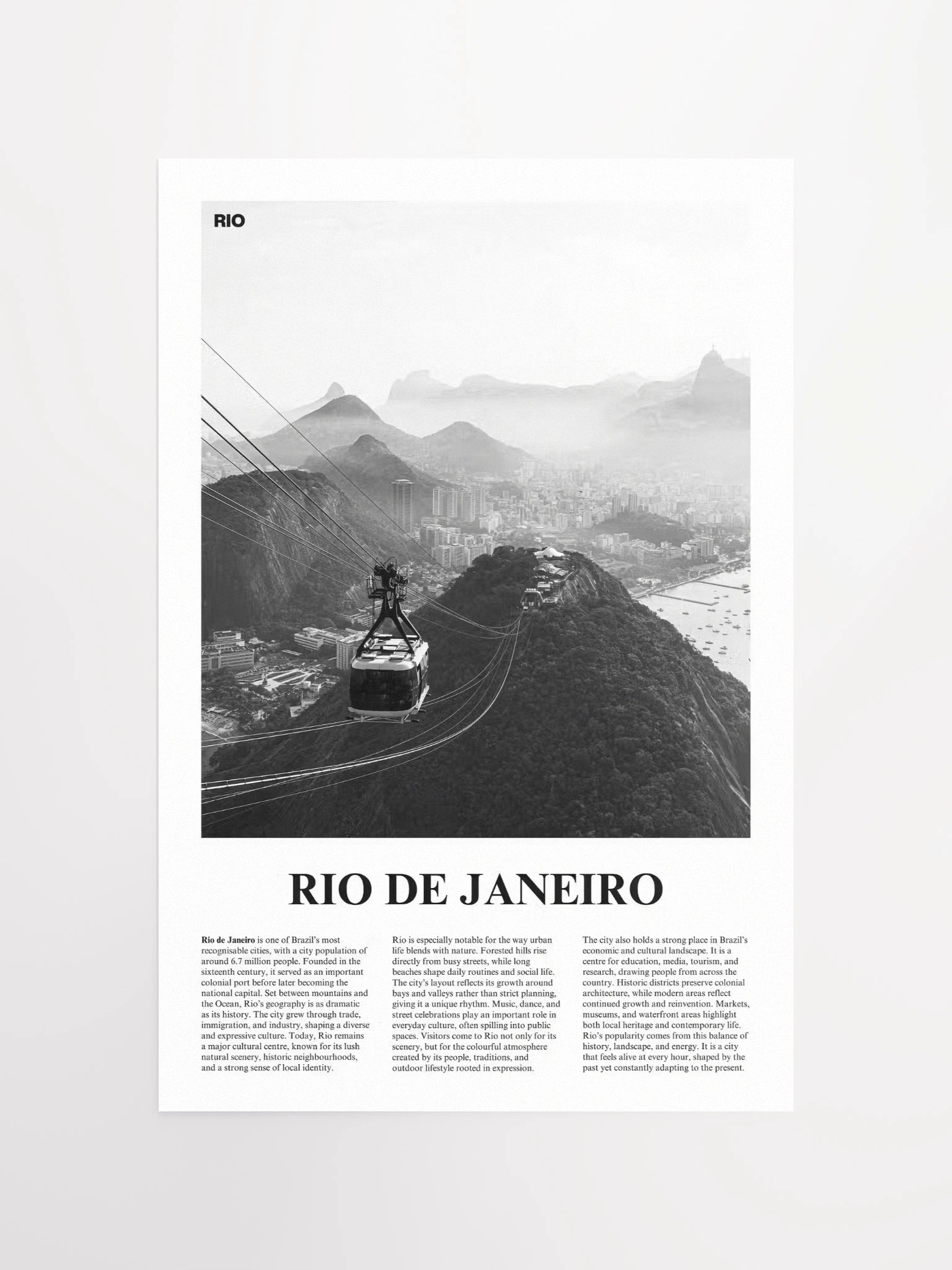 Rio de Janeiro 03 Newspaper Poster product image (5)