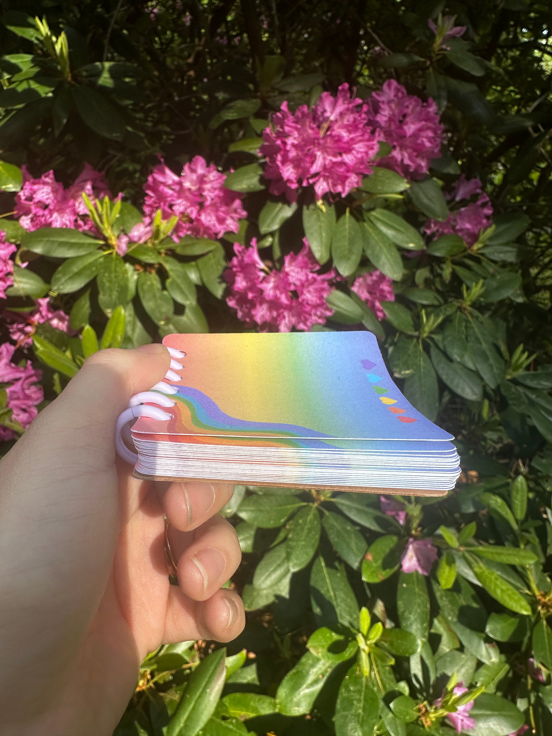 Rainbow Memo Pad 3x3inch With Binding Spine product image (9)
