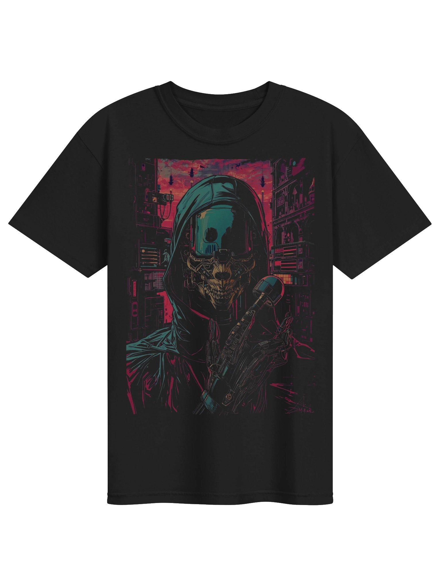 Techno Future Ghost Heavyweight T-Shirt product image (1)