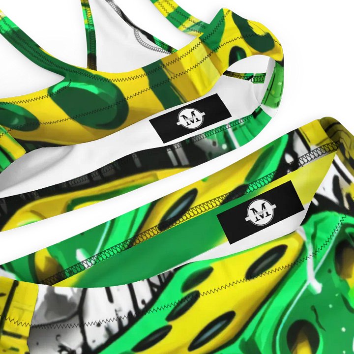 Graffiti Dice Chaos High-Waisted Bikini product image (1)