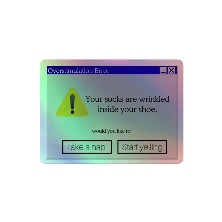 Overstimulation Sticker product image (2)