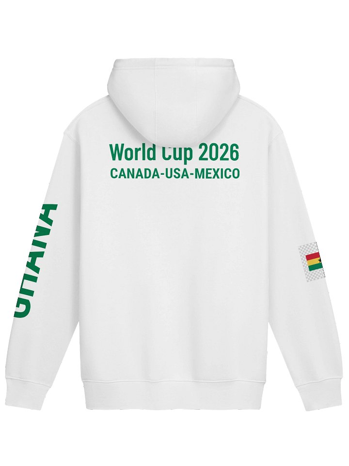 Official Ghana 2026 World Cup Flag Hoodie - "Black Star" Heritage Edition - Premium Hoodie product image (10)