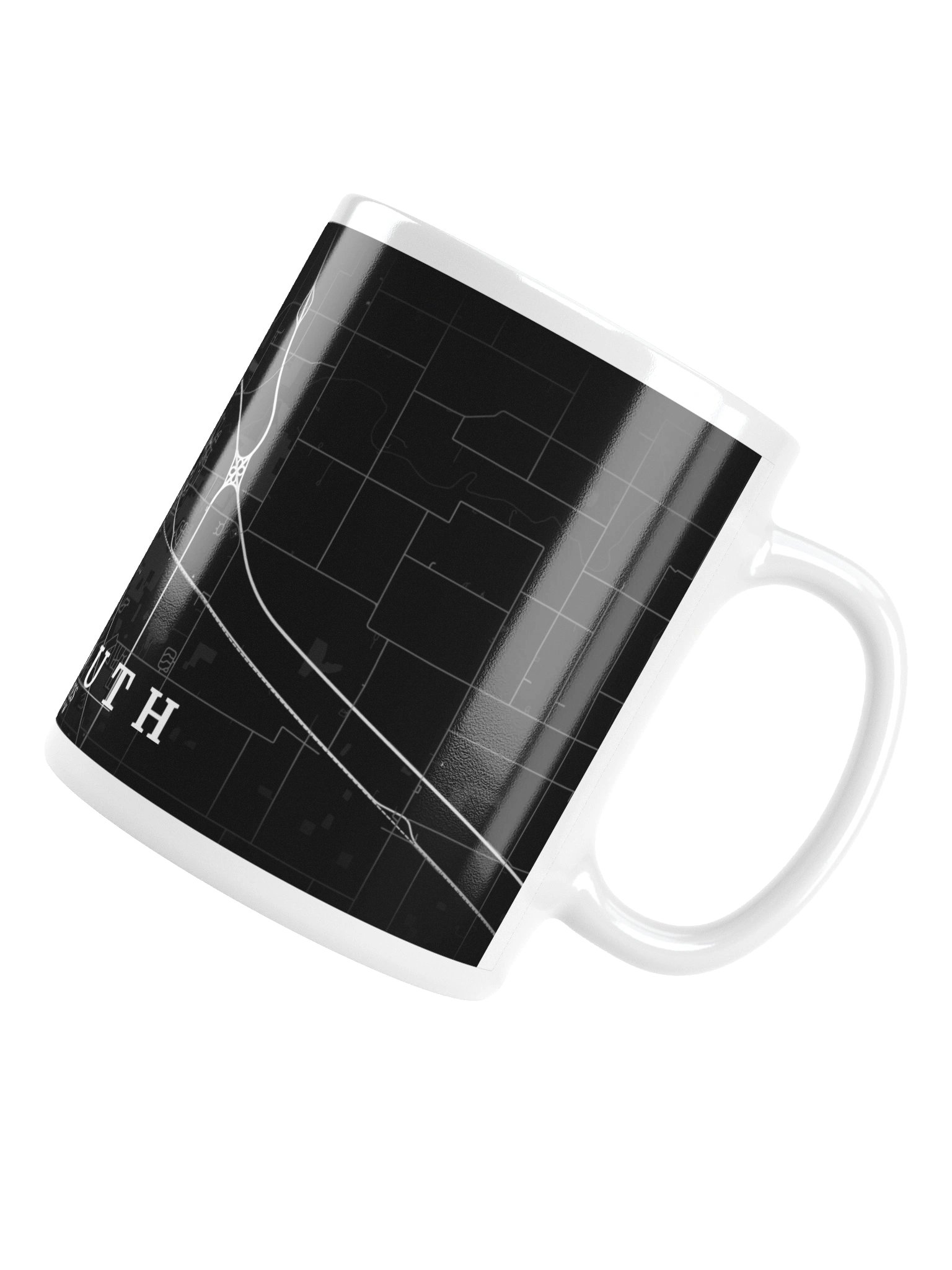 Plymouth,IN Noir Map Mug product image (3)