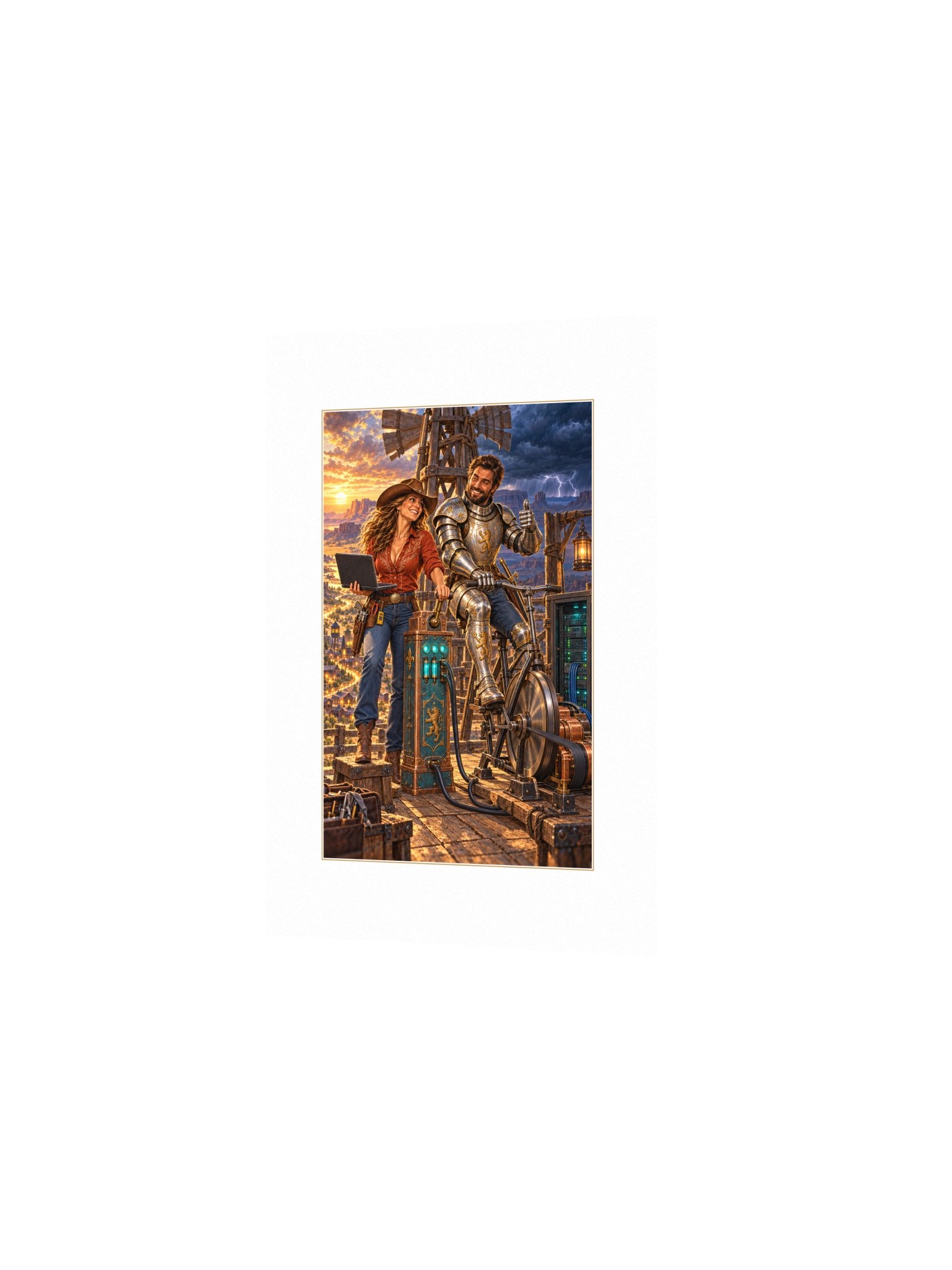 Power Couple Small Art Print product image (2)
