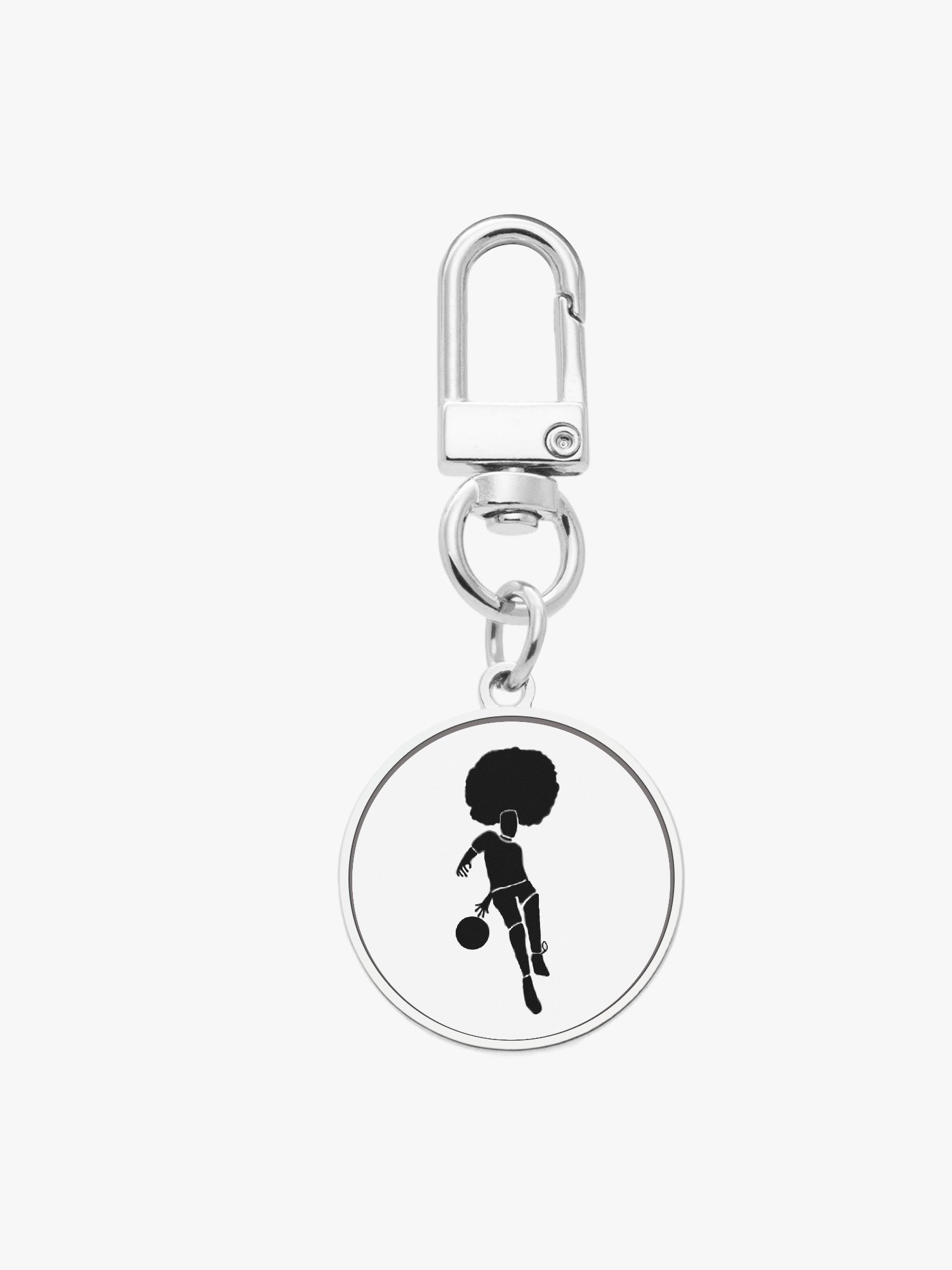 Mo_WithTheFro Metal Key chain, Black logo product image (3)