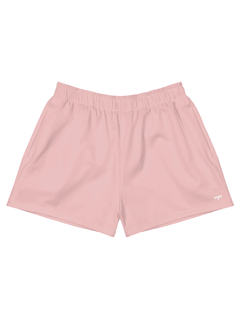 Unisex Activewear - Pekpek Short Shorts Baby Pink - Printed White Logo product image (1)