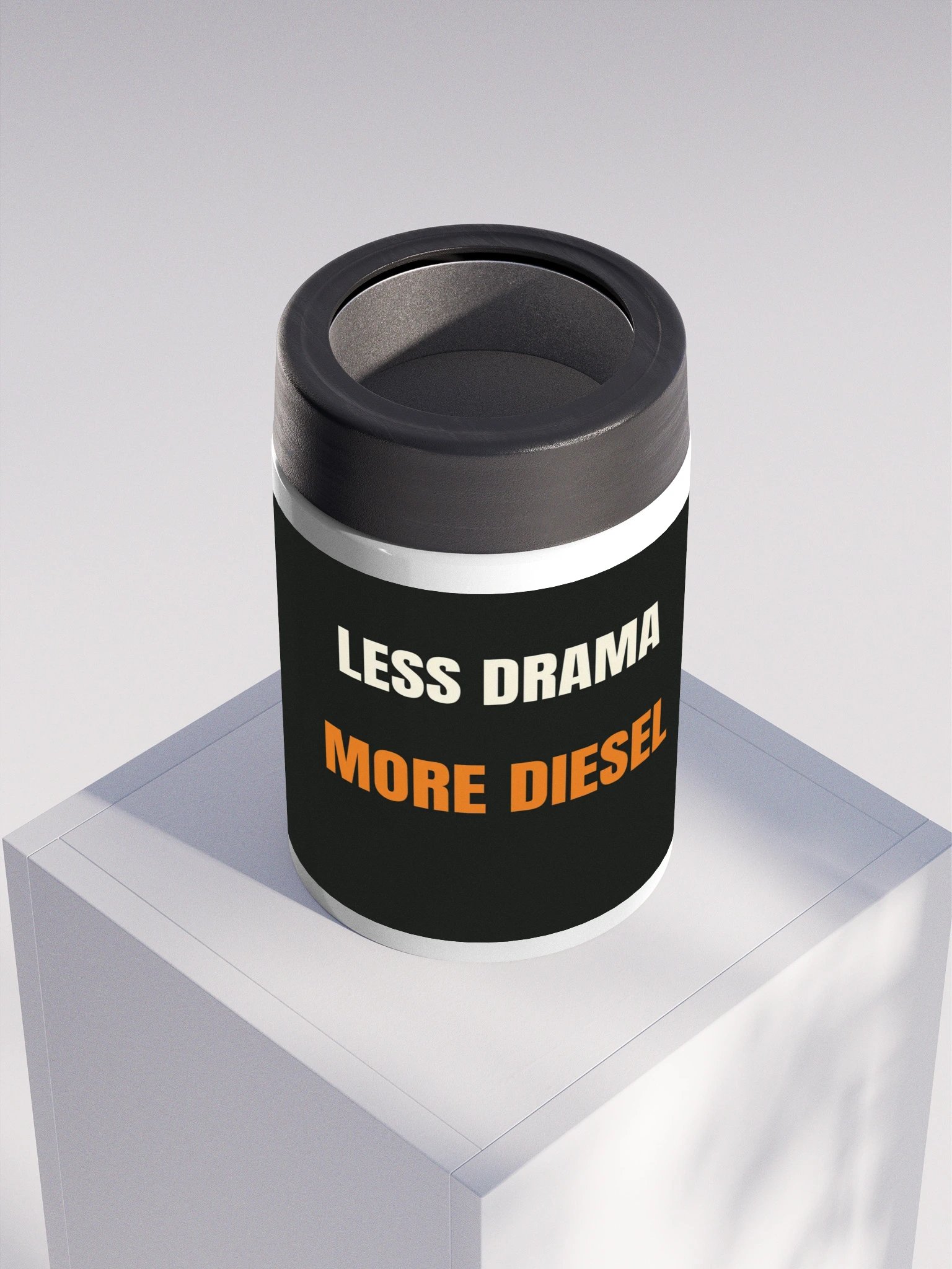 Less drama More diesel — Steel Can Cooler product image (4)