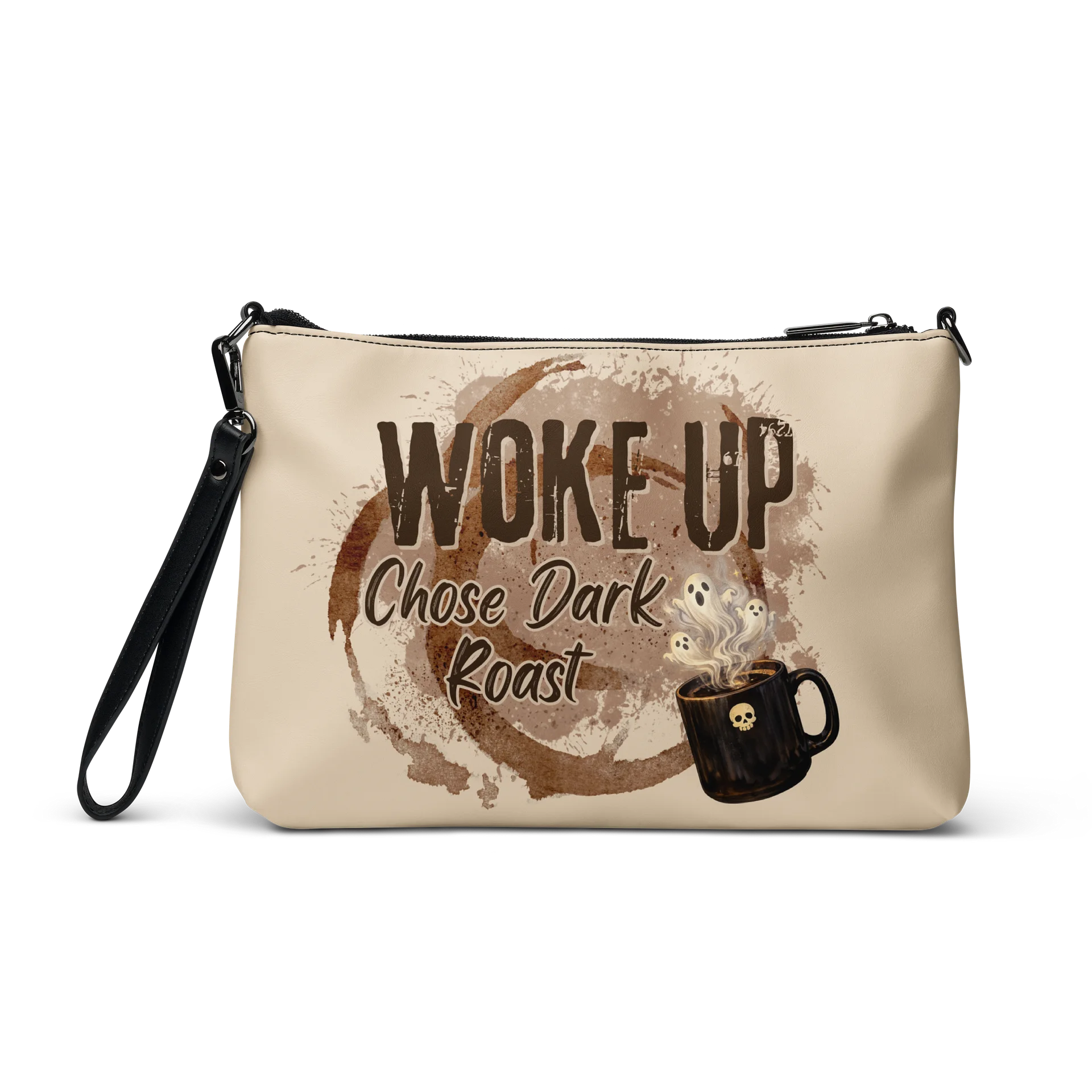 Woke Up. Chose Dark Roast. Witchy Coffee Crossbody Bag product image (4)