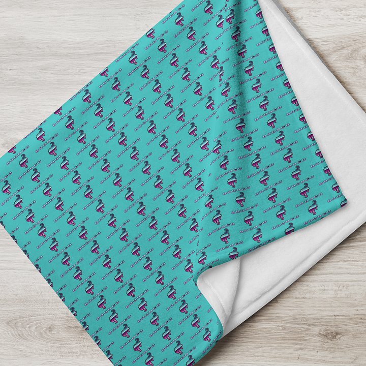2026 Bronco Beach Bash OBX / Destination Bigfoot Bronco Collab Throw Blanket Dark Turquiose (Multiple Sizes Available) product image (1)