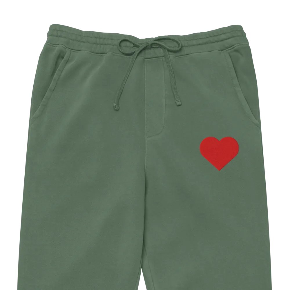 Suited Up Sweatsuit Joggers: Hearts (Red) product image (2)