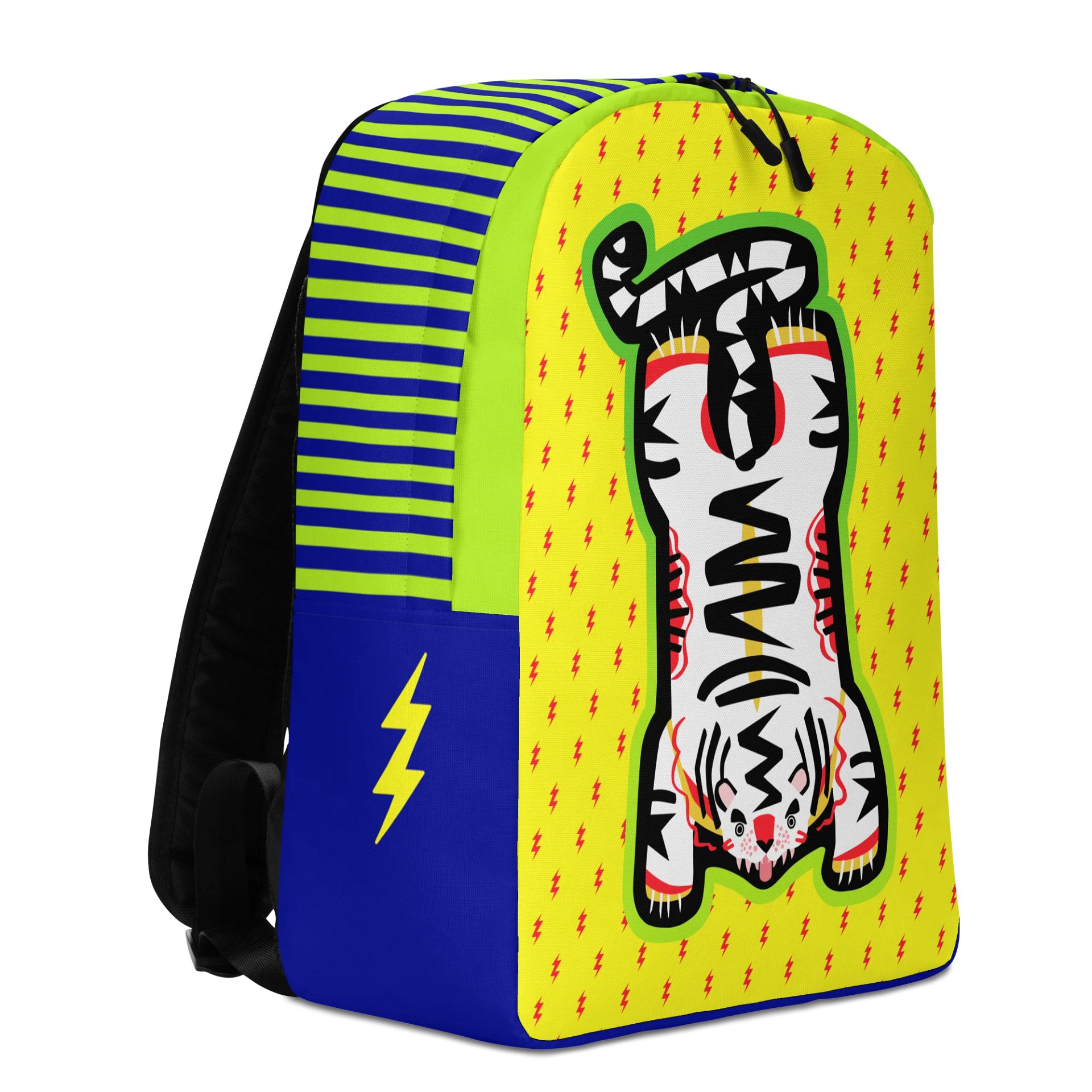 Yellow and Lime Tiger Backpack product image (2)