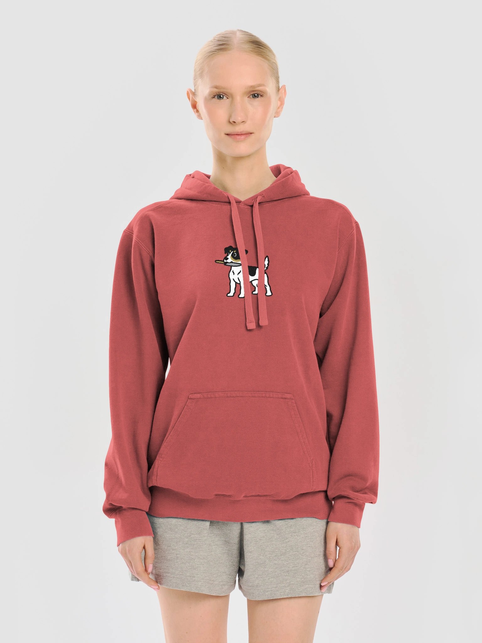 Funny Chibi-Style Jack Russell Terrier(Tricolor) Embroidered Premium Hoodie product image (29)