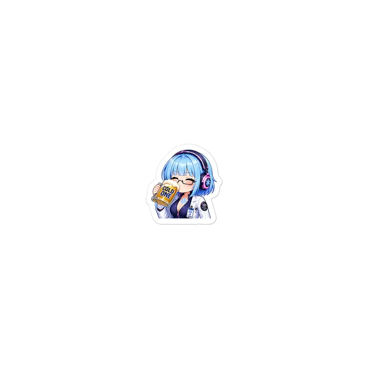 Lady Frost Beer Emote - Die Cut Sticker product image (2)