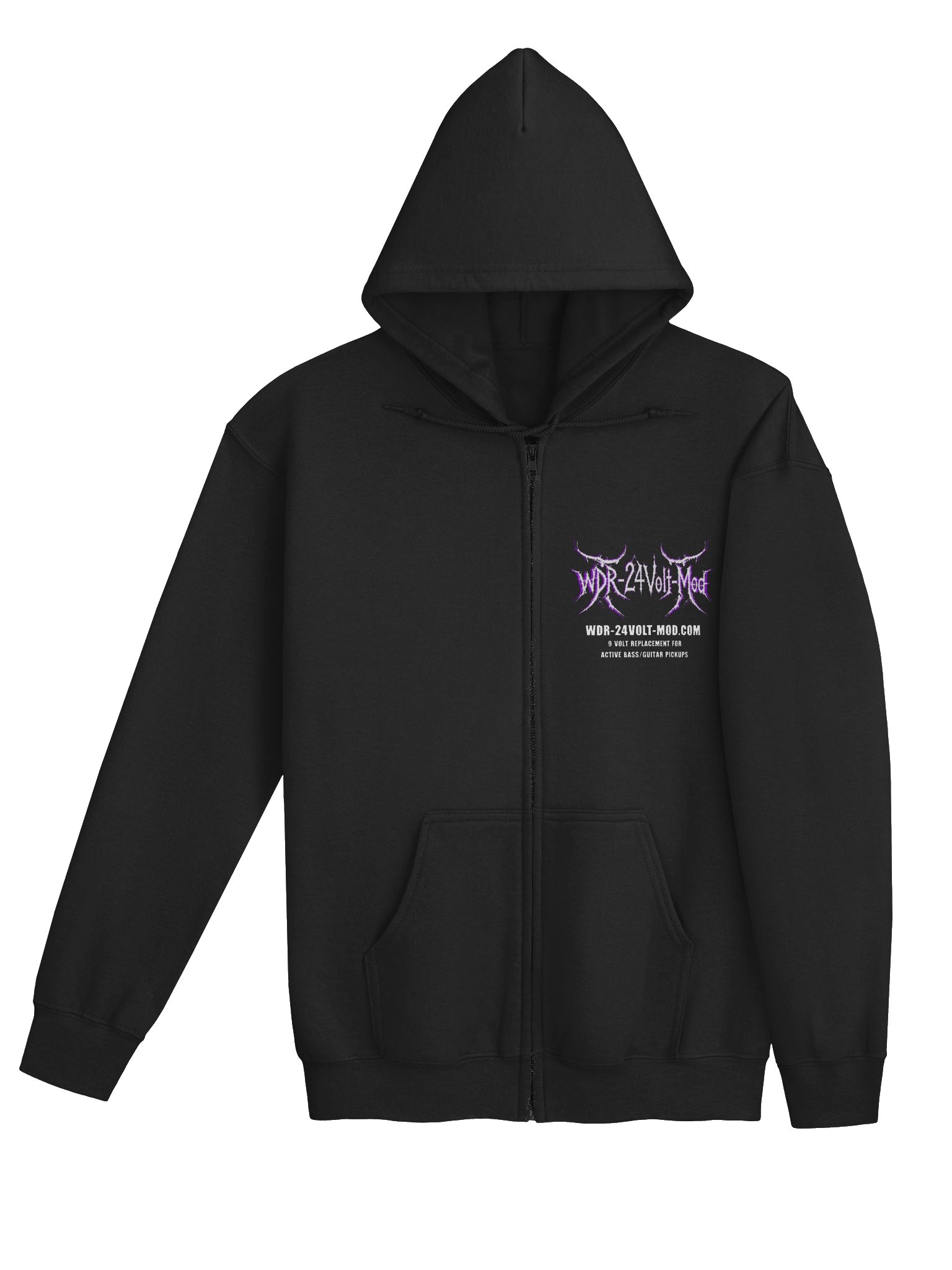 WDR-24Volt-Mod Zip-up Hoodie "Silence the Weak" (Gildan Unisex) product image (4)