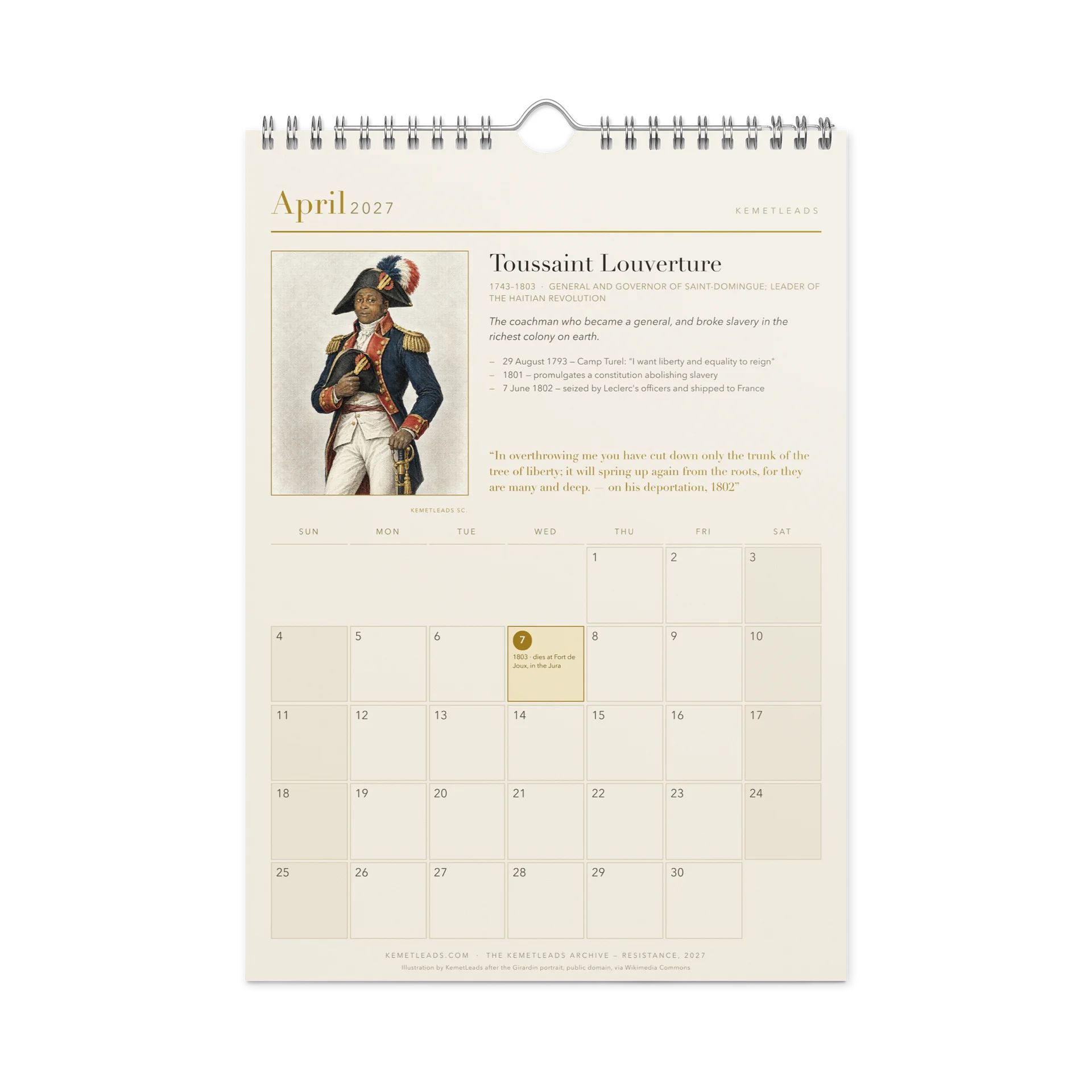 Resistance — 2027 Wall Calendar product image (1)