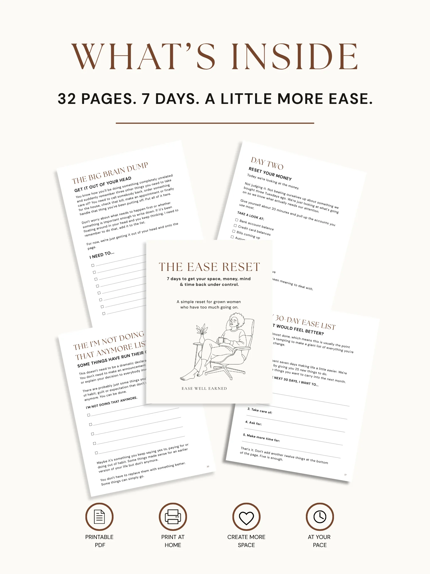 The EASE Reset: A 7-Day Life Reset Workbook product image (2)
