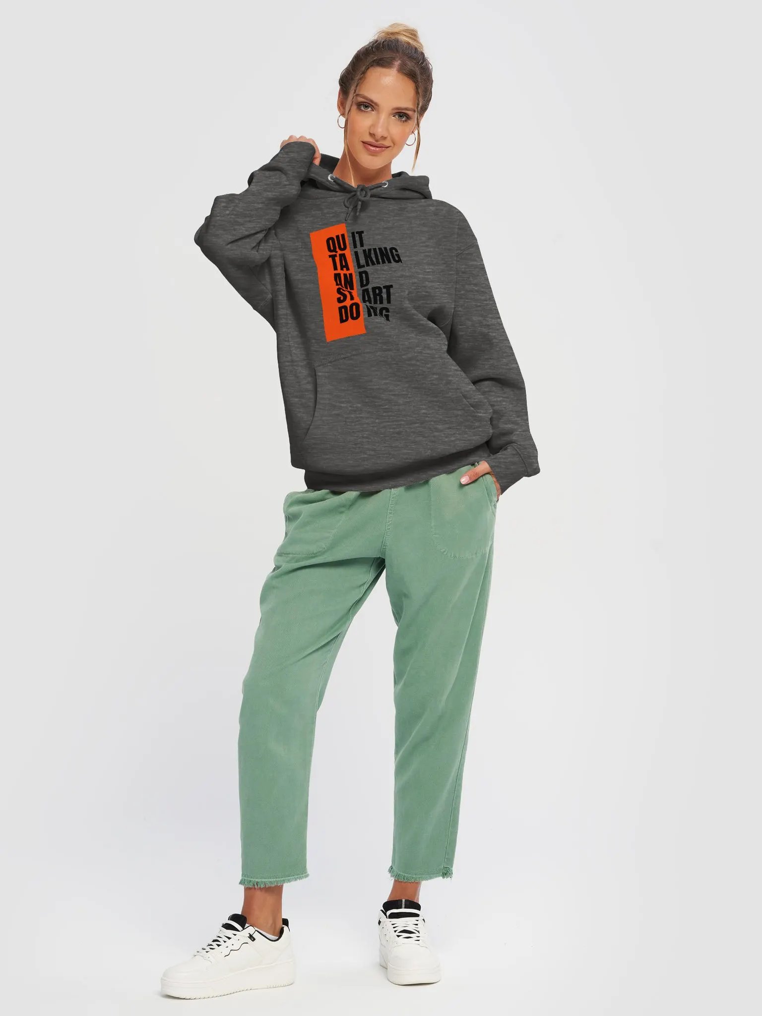 Unique Stacked Text Hoodie product image (5)