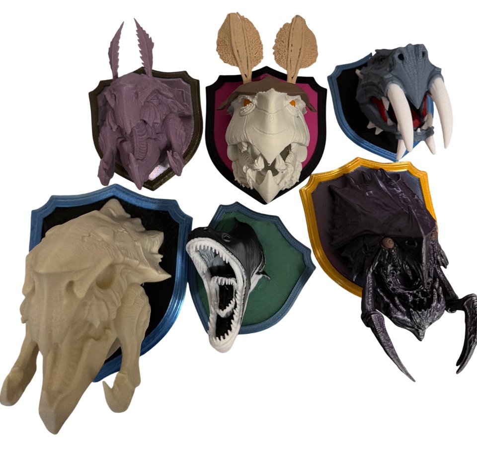 The Storm Critter Collection - Complete Fantasy Trophy Set STL product image (1)