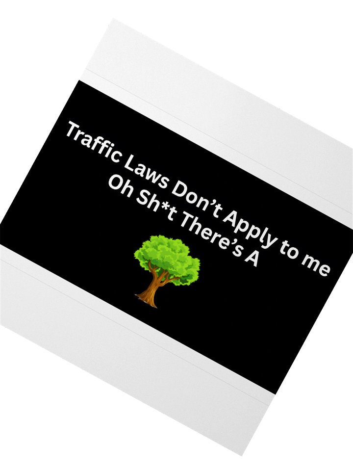 Oh Sh*t There's a tree Stickers product image (2)