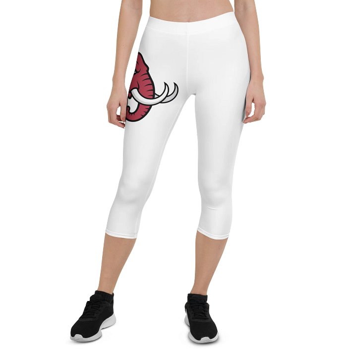 Stylish Stylized Elephant Capri Leggings product image (1)