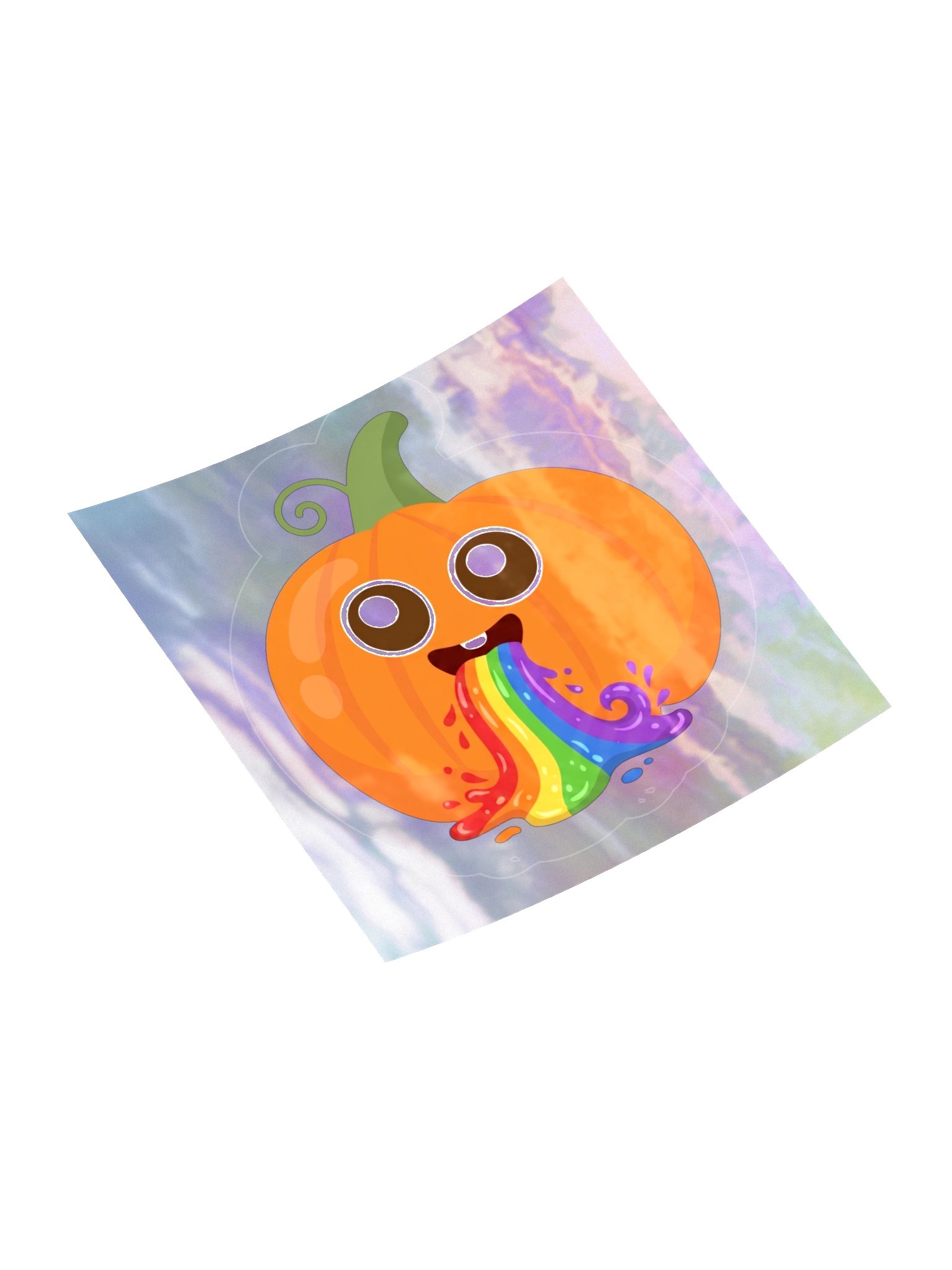 Rainbow Pumpkin Holographic Sticker Sheet product image (10)