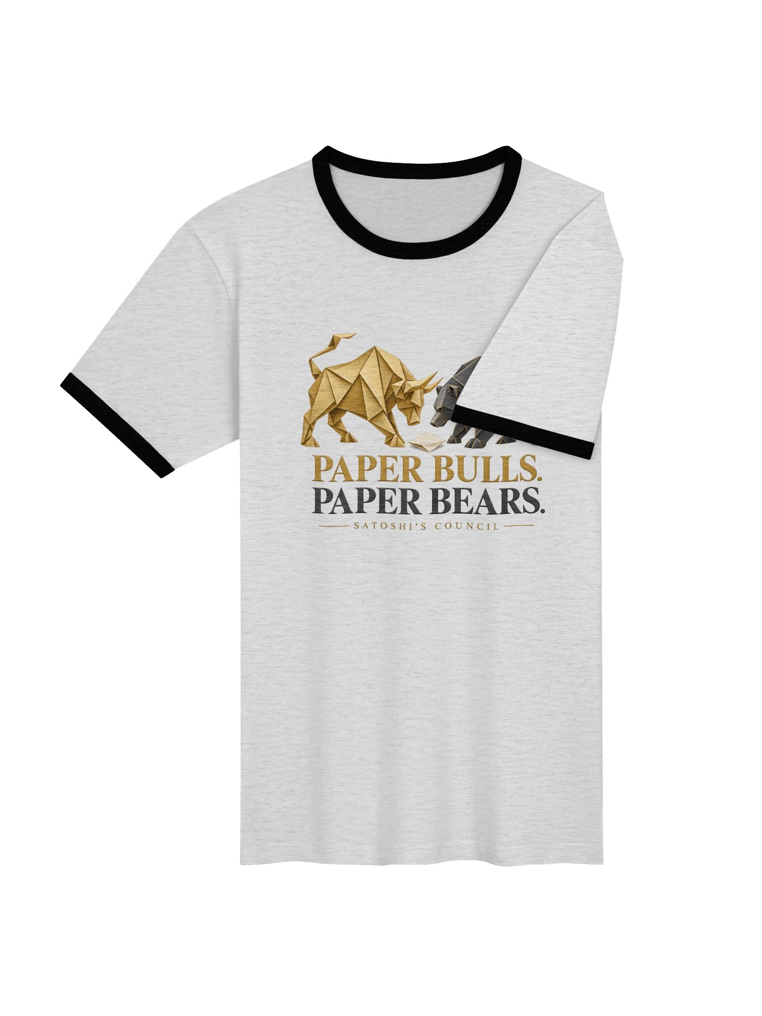 Paper Bulls. Paper Bears. — Ringer Tee product image (4)