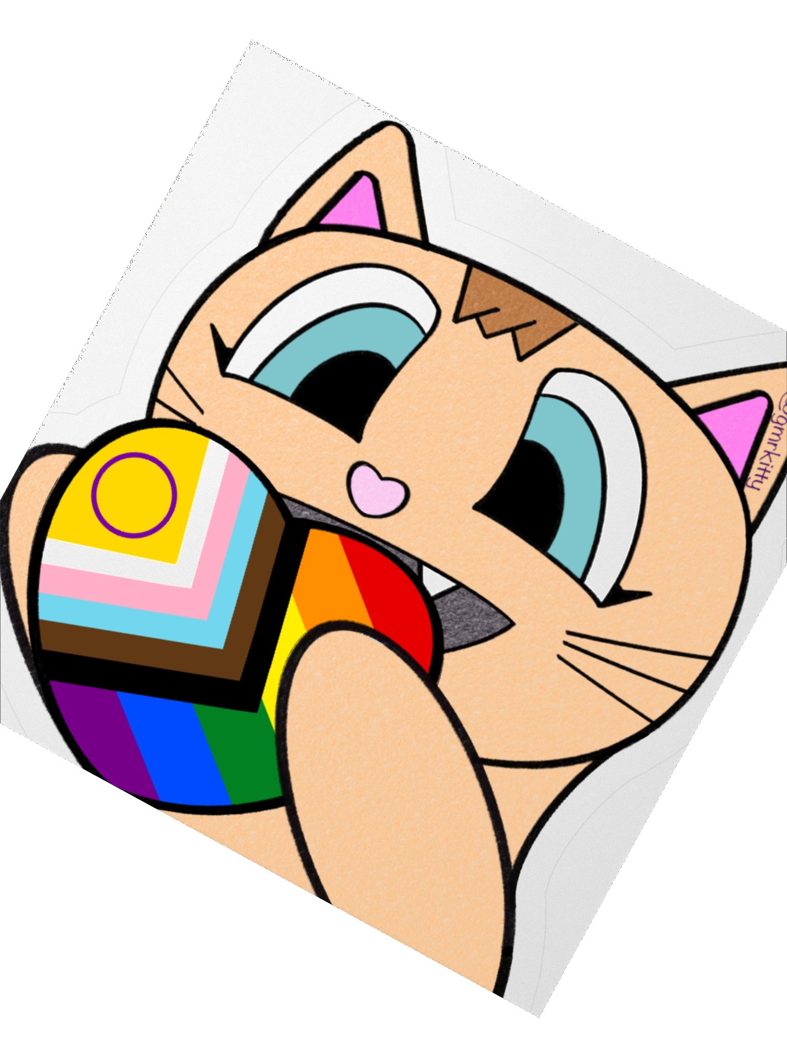 Progress Pride Kitty Sticker product image (5)