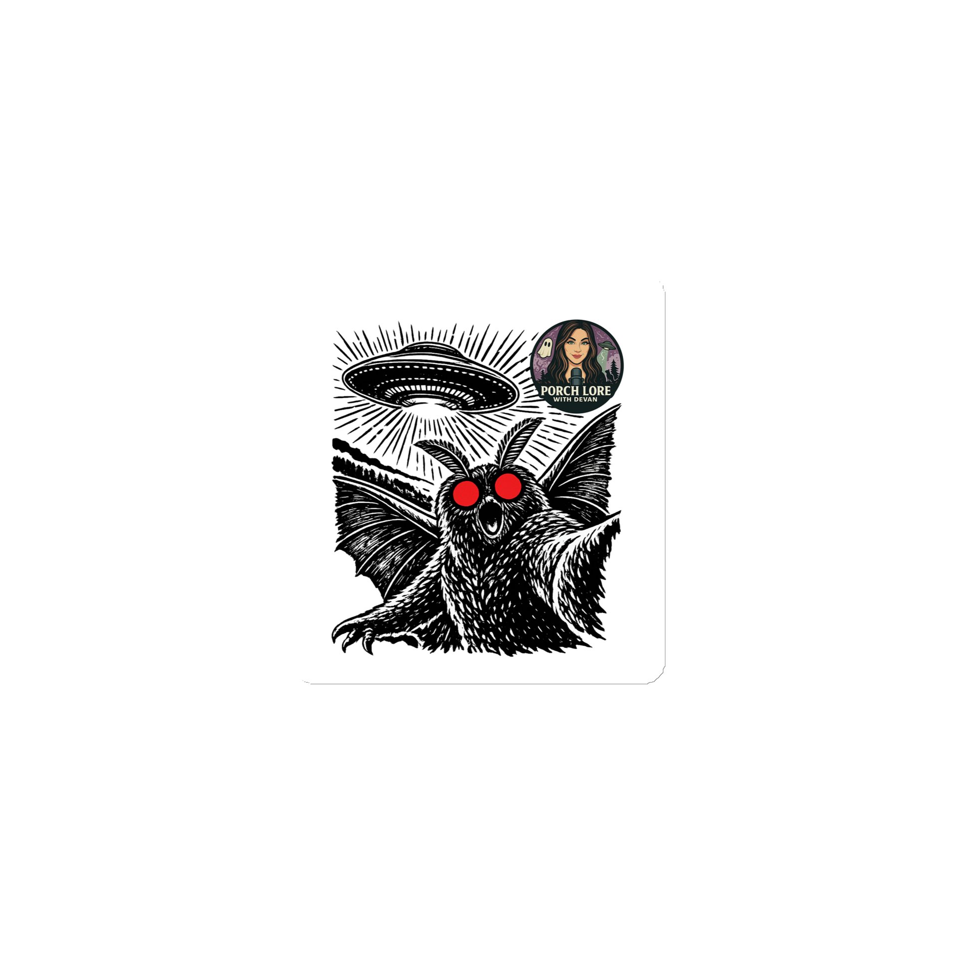 MOTHMAN SELFIE MAGNET product image (1)