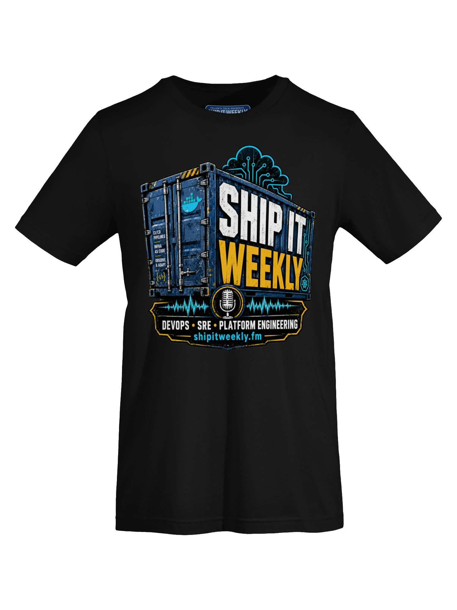 Containerized Chaos | Ship It Weekly DevOps Tee product image (23)