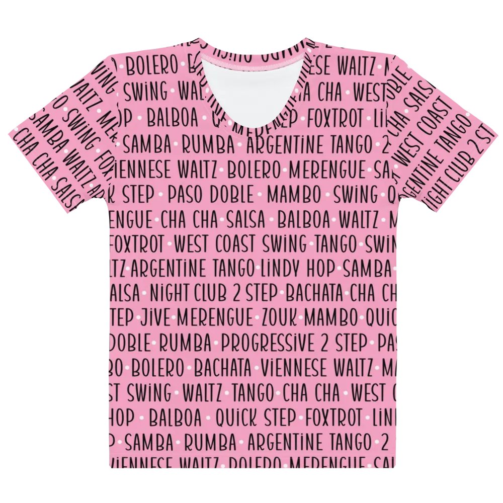 Women's Ballroom Dance T-Shirt Pink product image (5)