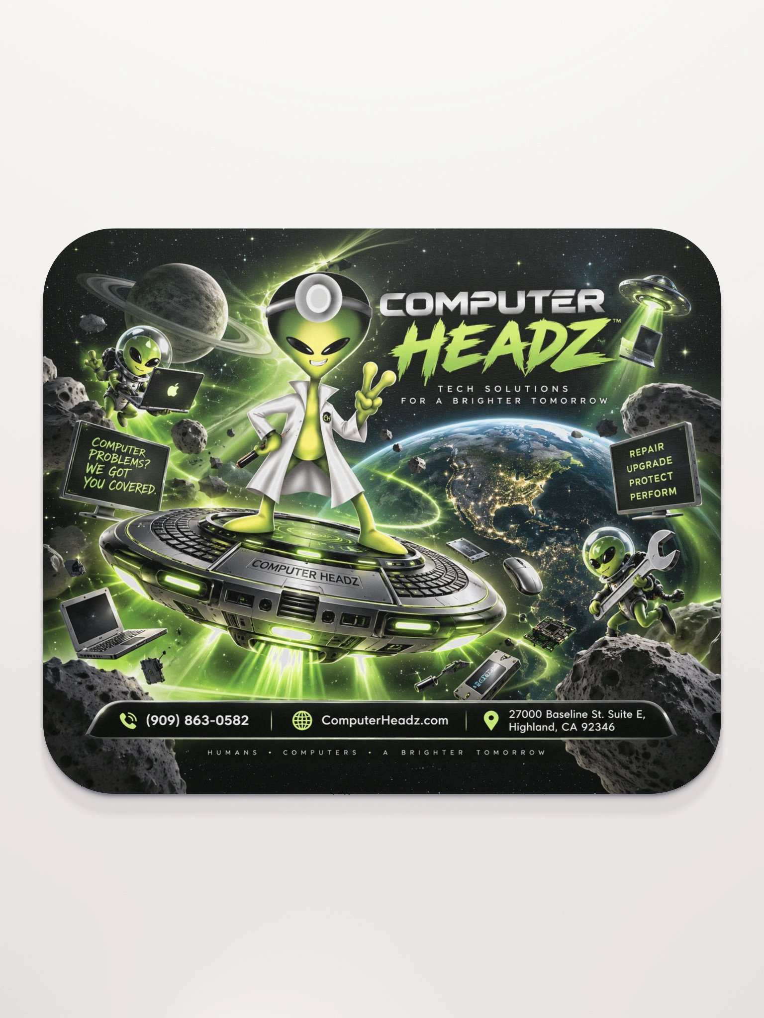 Computer Headz Green Sector Mousepad – Edition 01 product image (2)